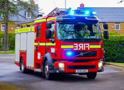 front view of a fire engine